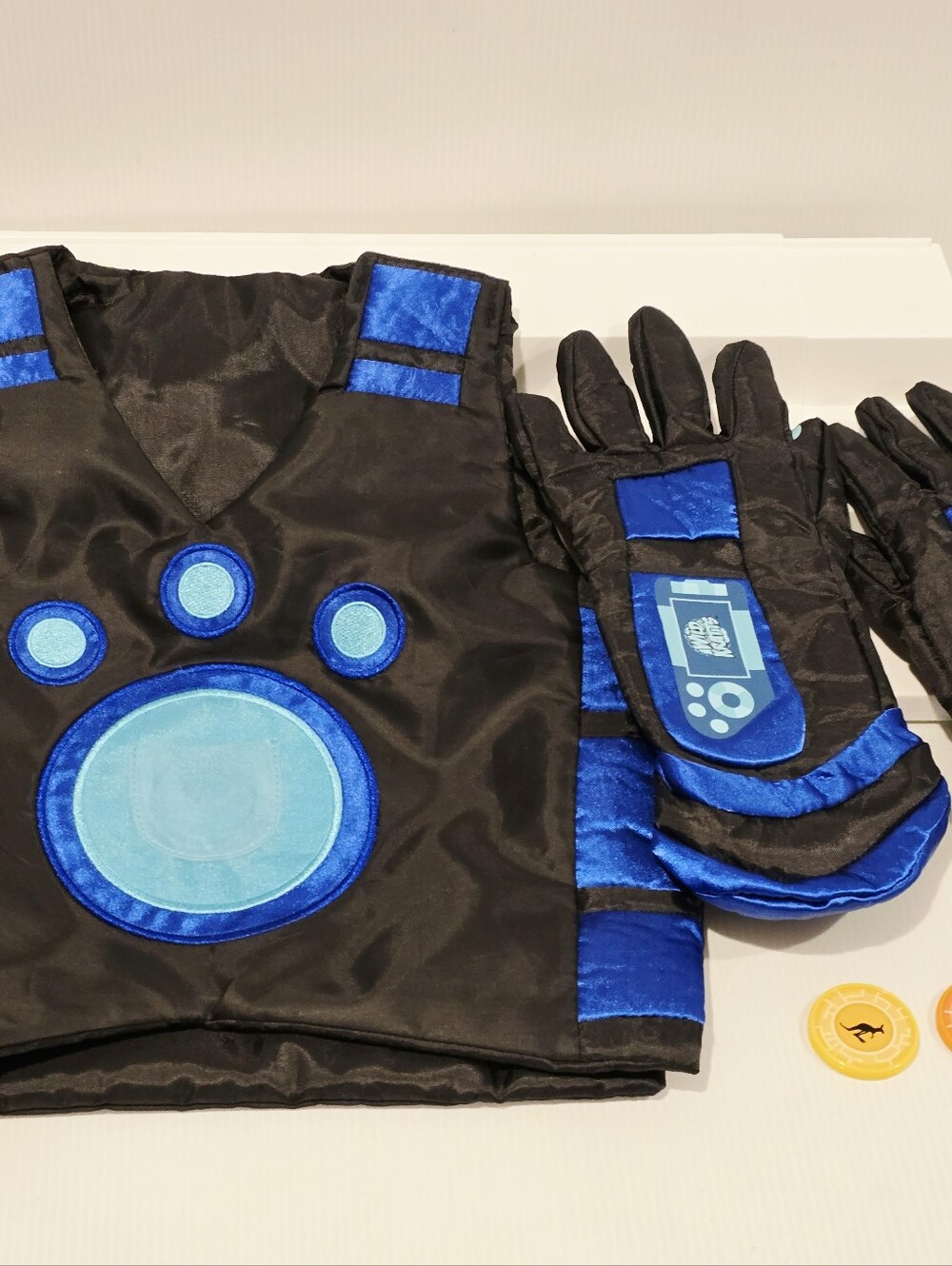 Wild Kratts Blue Martin Creature Power Suit Vest Gloves Power Disks Set